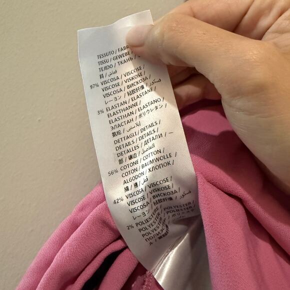 Gucci Cady Light Pink Grosgrain Trim Tunic Top - Picture 5 of 7